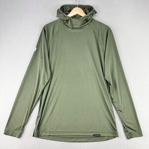 Truewerk B1 Sun Hoodie Men S Green Performance Workwear Technical Long Sleeve